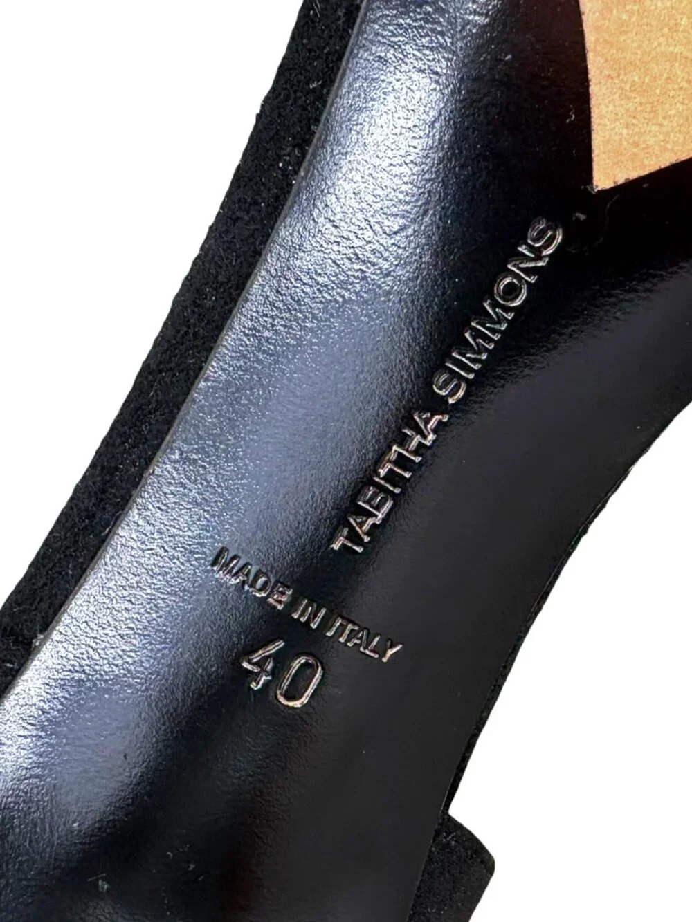 Tabitha Simmons Jerry Black Kid Suede Heeled Sandal‎
